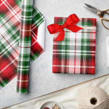 Vintage Red Green Plaid Farmhouse Lux Christmas