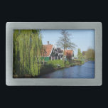 Vintage Red Green Zaanse Schans Dutch Timber House Rectangular Belt Buckle<br><div class="desc">When you're on holiday or vacation in Holland visit the famous wooden houses of the Zaanse Schans open air museum. These are real original wooden timber houses of the Golden Age of Holland. This architecture is as Dutch as it gets. Prepared to be dazzled by a lot green, red and...</div>