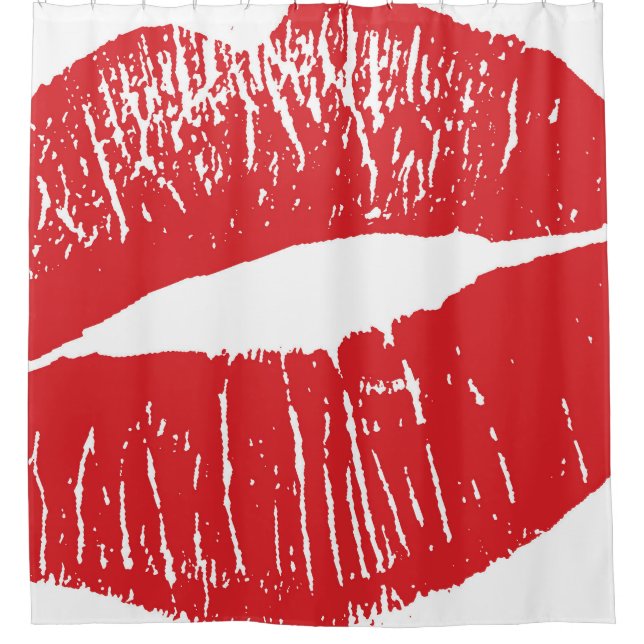 Vintage Red Lips Print Illustration (Front)
