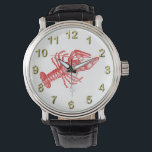 Vintage Red Lobster #1 Drawing Watch<br><div class="desc">Vintage Red Lobster #1 Drawing Customizable invitations and accessories with a stylized vintage image of a lobster. You can easily customize these products by adding text fields, removing existing text fields, changing design images or adding additional images of your choice. You can also change text fonts and text colours (and...</div>