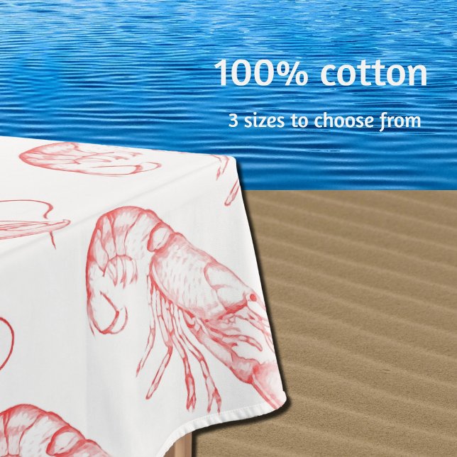 Vintage red  lobster  tablecloth (Creator Uploaded)