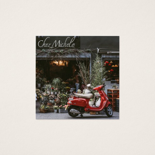 Vintage Red Motor Scooter      (Front)