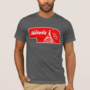 Vintage Red Nebraska Good Life Shirt