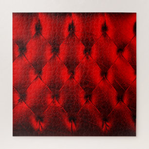 Vintage Red Padding Cushion Texture Jigsaw Puzzle