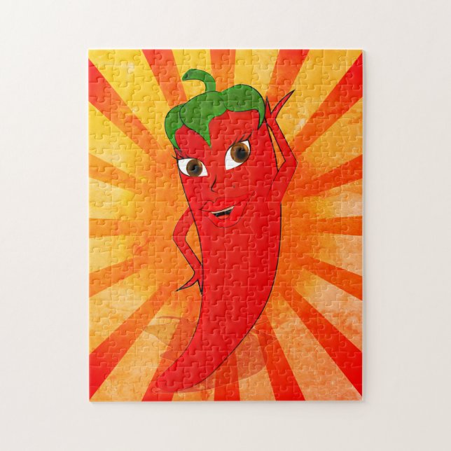 Vintage Red Pepper Superstar Jigsaw Puzzle (Vertical)