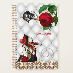 Vintage Red Queen Cat Rose Planner