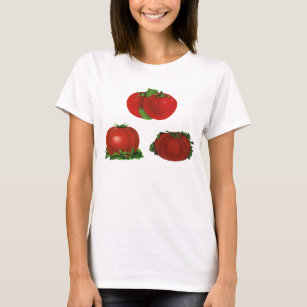 Vintage Red Ripe Tomatoes Food, Fruits, Vegetables T-Shirt
