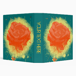 Vintage Red Rose Fine Art Binder