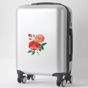 Vintage Red Rose Illustration Thunder_Cove