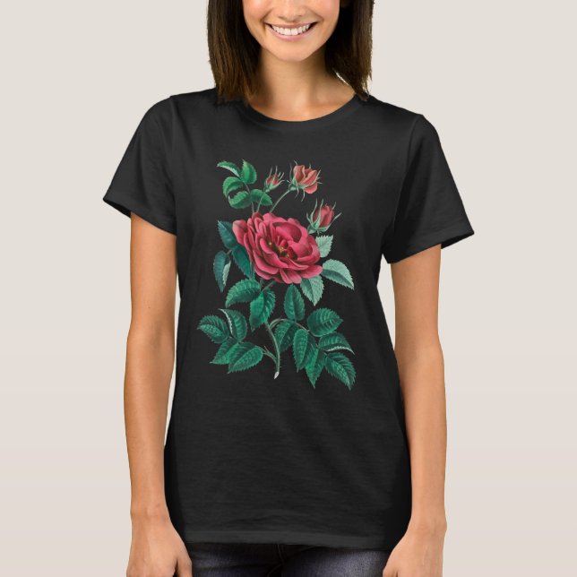 Vintage Red Rose T-Shirt (Front)