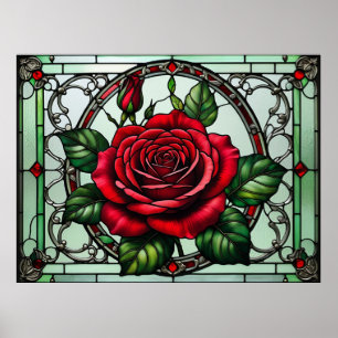 🌹 Vintage Red Rose Wall Decor For Romantic Homes