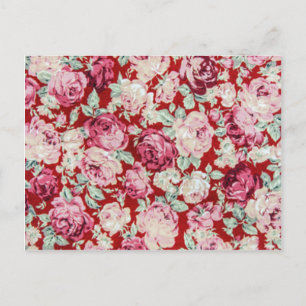 vintage red roses,victorian,floral,romantic,girly, postcard