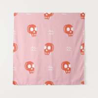 Vintage Red Skull Head Pattern