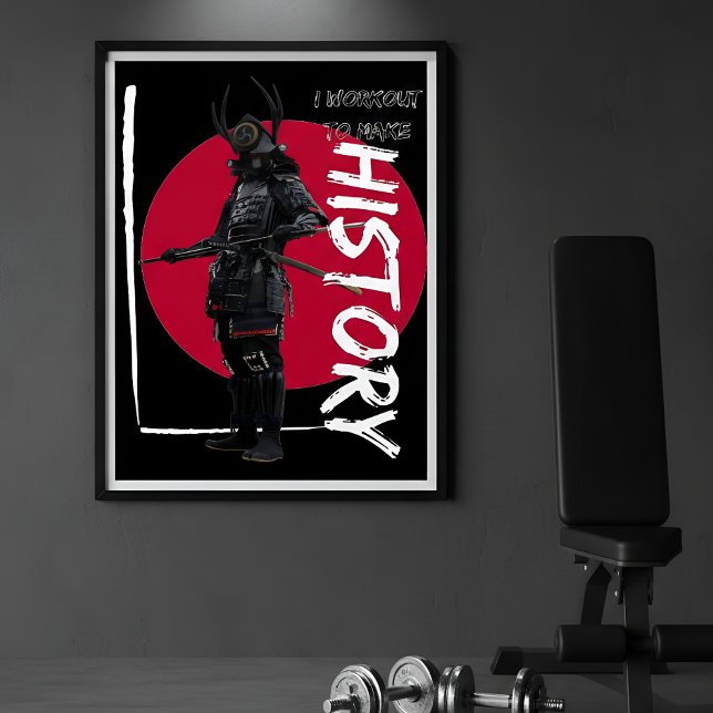 Vintage red sun japanese samurai warrior poster (Creator Uploaded)