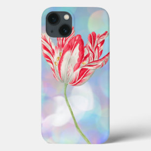 Vintage Red Tulip iPhone Case Cover