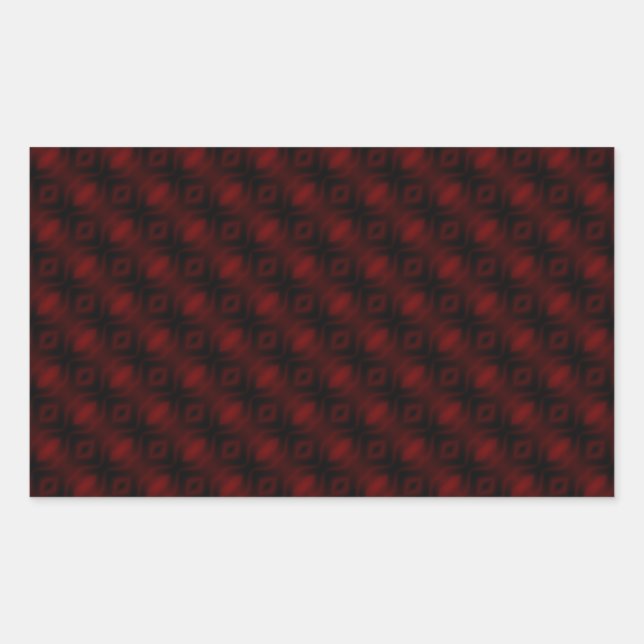 Vintage Red Velvet Wallpaper Abstract Design Sticker (Front)