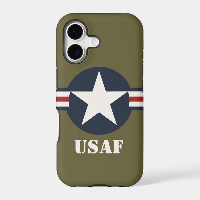 Vintage Red White Blue USAAF Insignia Star Bars (Back)