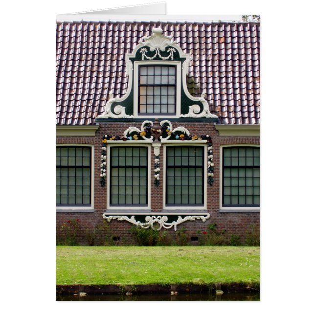 Vintage Red White Green Dutch Wmill Museum (Devant)