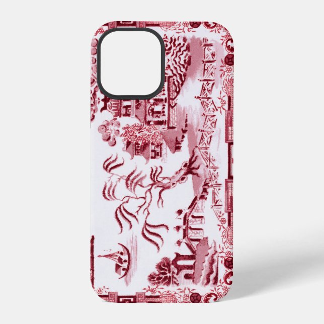 Vintage Red Willow iPhone Case (Back)
