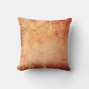 Vintage red yellow orange retro throw pillow
