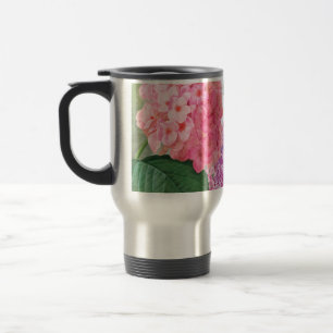 Vintage Redoute Flowers Travel Mug