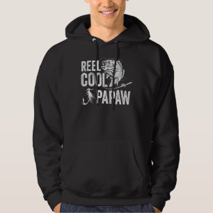 Vintage Reel Cool Papaw Fishing Father's Day Hoodie