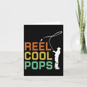 Vintage Reel Cool Pops Fishing Fathers Day Fisherm Card