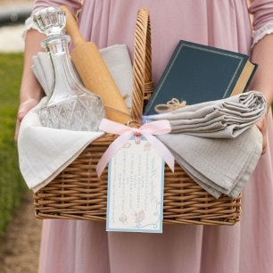 Vintage regency  Bridal Display Shower enclosure Gift Tags