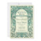 Vintage Rehearsal Dinner Invitations Turquoise