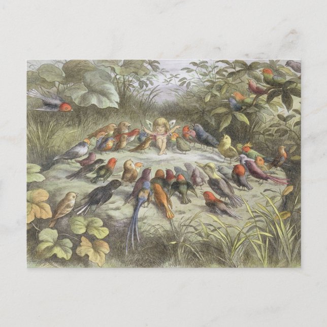 Vintage Rehearsal in Fairyland Postcard (Front)