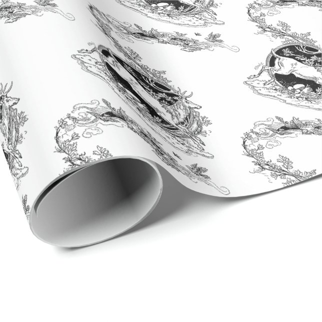 Vintage Reindeer Christmas Wrapping Paper (Roll Corner)
