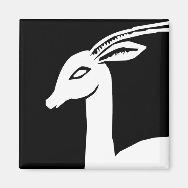 Vintage Reindeer Magnet (Front)