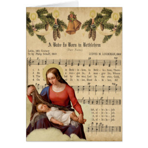 Vintage religieuse Vierge Marie Jésus Musique