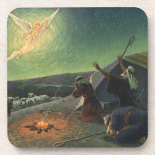 Vintage Religion, Annunciation to the Shepherds Coaster