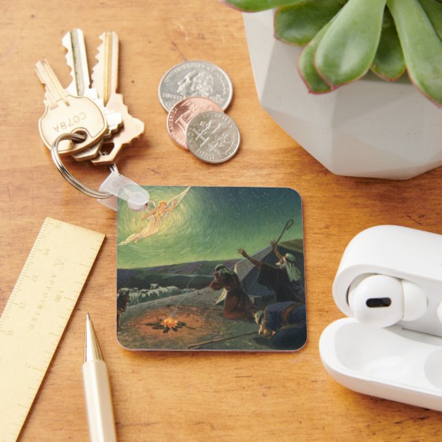 Vintage Religion, Annunciation to the Shepherds Keychain (Desk)