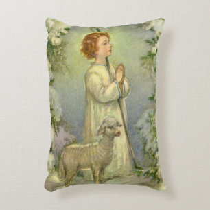 Vintage Religion, Christ the Good Shepherd Accent Pillow