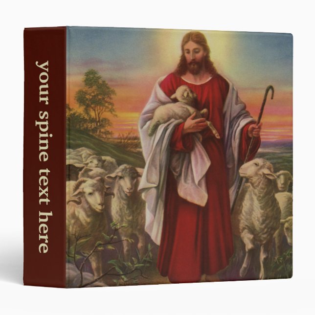 Vintage Religion, Christ the Good Shepherd Flock Binder (Front/Spine)
