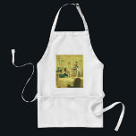 Vintage Religion, Judaism, Lighting the Menorah Standard Apron<br><div class="desc">Vintage illustration religious judaica image featuring a Rabbi lighting the candles on a Menorah during Hanukkah with two children watching.</div>