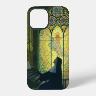 Vintage Religion, Nun Playing an Organ in Church iPhone 12 Case