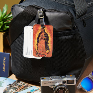 Vintage Religion Virgin Mary Our Lady of Guadalupe Luggage Tag