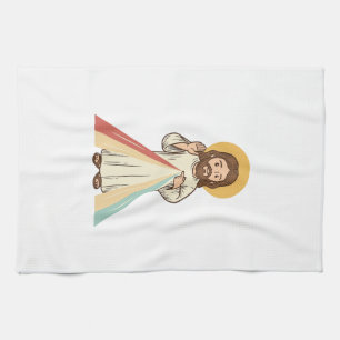 Vintage Religious Blessing Vector Shirt Design_1 Kitchen Towel