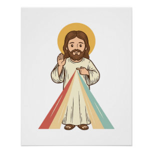 Vintage Religious Blessing Vector Shirt Design_1 Poster