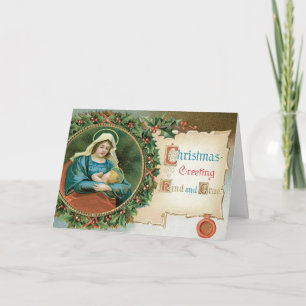 Vintage Religious Christmas Card
