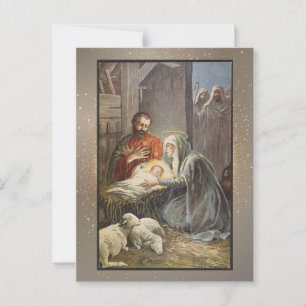 Vintage Religious Christmas Card