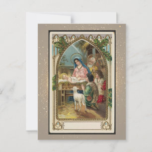Vintage Religious Christmas Card