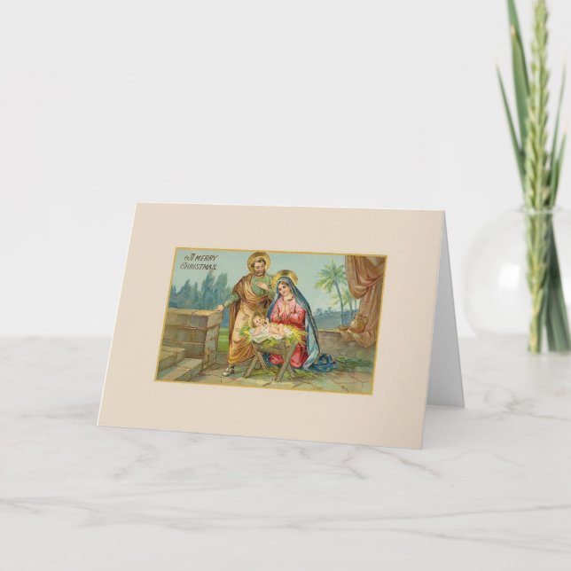 Vintage Religious Christmas Card (Front)
