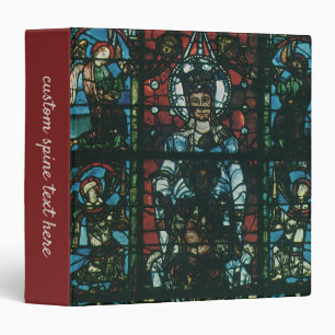 Vintage Religious Church Stained Glass Window Binder
