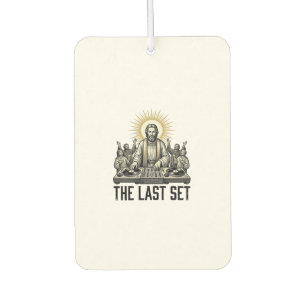 Vintage Religious DJ The Last Set Shirt Design_1 Air Freshener