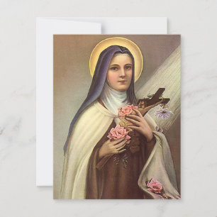 Vintage Religious Easter, Nun with Cross Holiday Card
