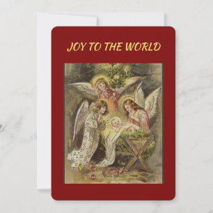 Vintage Religious Nativity Christmas Card